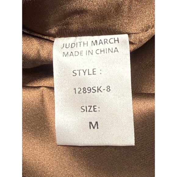 Judith March Check Mate Brown Jacquard Wrap Skirt Women’s Medium Plaid Fringe - Picture 9 of 10